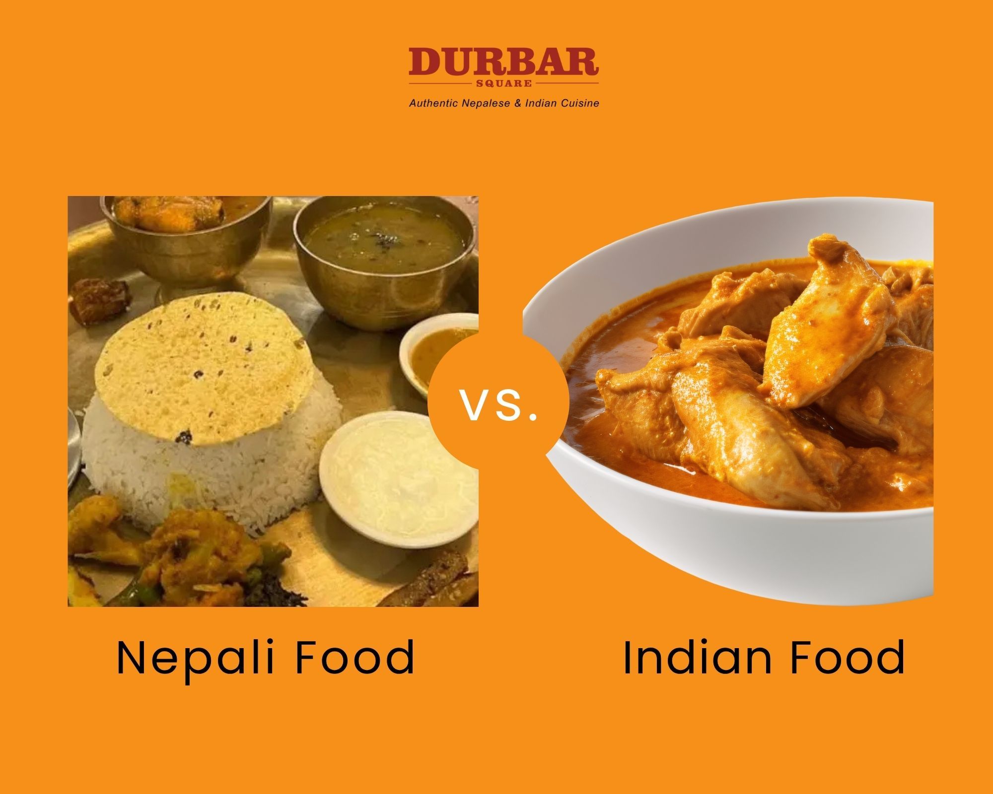 difference between Nepalese and Indian food